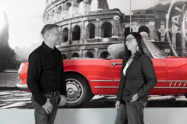 das Geschwisterpaar Bernd Jeschelnig und Marylin Heranhof-Jeschelnig